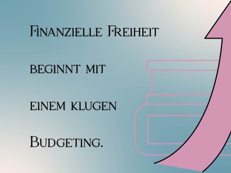 Bild mit dem Schriftzug "Finanzielle Freiheit beginnt mit einem klugen Budgeting