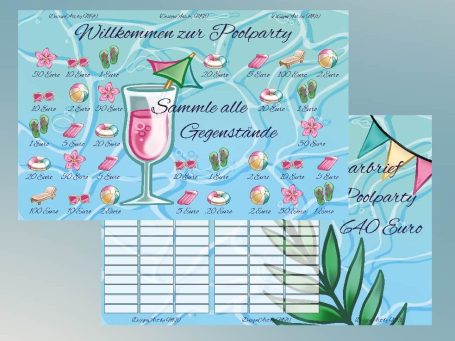 Produktbild -  Sparbrief: Poolparty